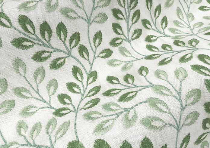 Fitzrovia Print, Subtle Greens - Motorised Roman Blind - Image 4